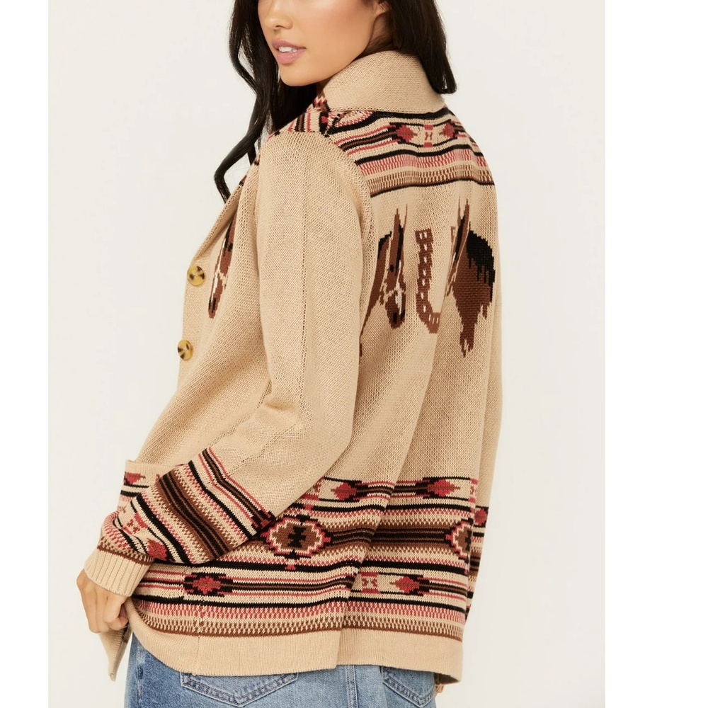 Last 1! NWT Western Horse Cardigan Sweater